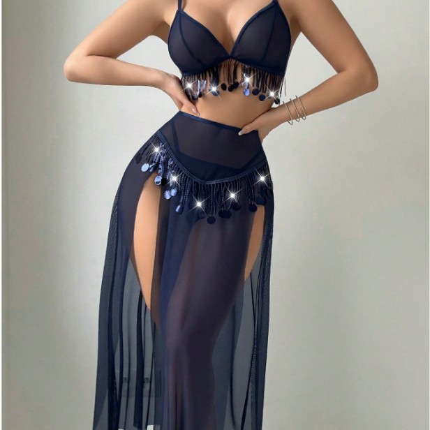 nuisette en satin et Dentelle